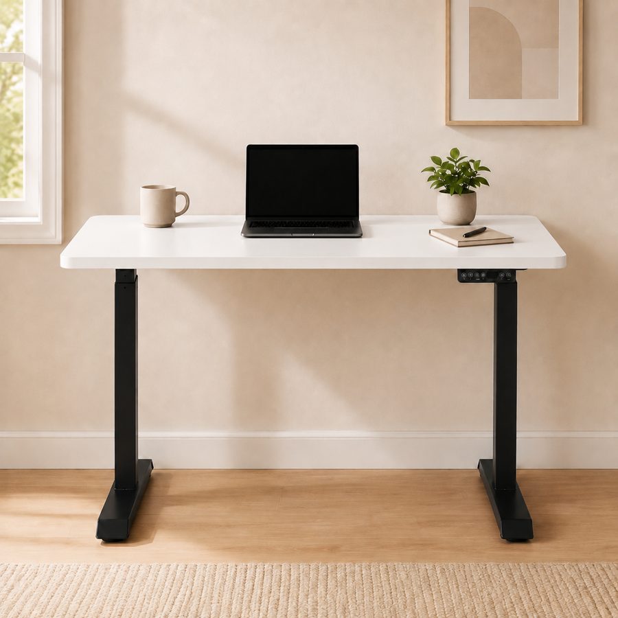 Height Adjustable Work Desk (White)